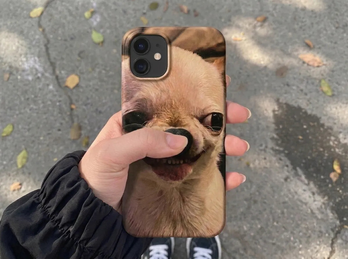 BoopNose case with a raised 3D puppy nose